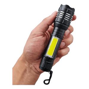 Genérico - Linterna De Bolsillo Linterna Tactica Recargable Emergencia Blanco Negro