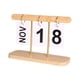 thumbnail image 5 of Calendario Perpetuo Simple Página Decorativa Calendario De Escritorio Giratorio Decoración Para El Hogar Madera, 5 of 5