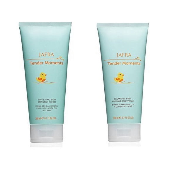 Set Jafra Tender Moments gel de baño y cabello para bebé 2x200 ml