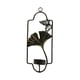 thumbnail image 5 of Candelero Montado En La Pared De Hierro Candelero Decoración Para El Hogar Ginkgo Negro, 5 of 5
