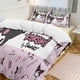thumbnail image 1 of Kuromi Quilt Set Thicken Soft 3 Pieces Bedding Set All Season Duvet Cove with 2 Pillowcases for Adult Women Girls Teens Home Room Decor, 1 of 5