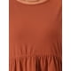 thumbnail image 5 of Agnes Orinda Ropa de Halloween para Mujer Tallas Grandes Tops Babydoll de Escuela Universidad de Manga Larga Cuello Redondo Casual Suelto Blusas Peplum Túnicas 2X Rojo Ladrillo, 5 of 6