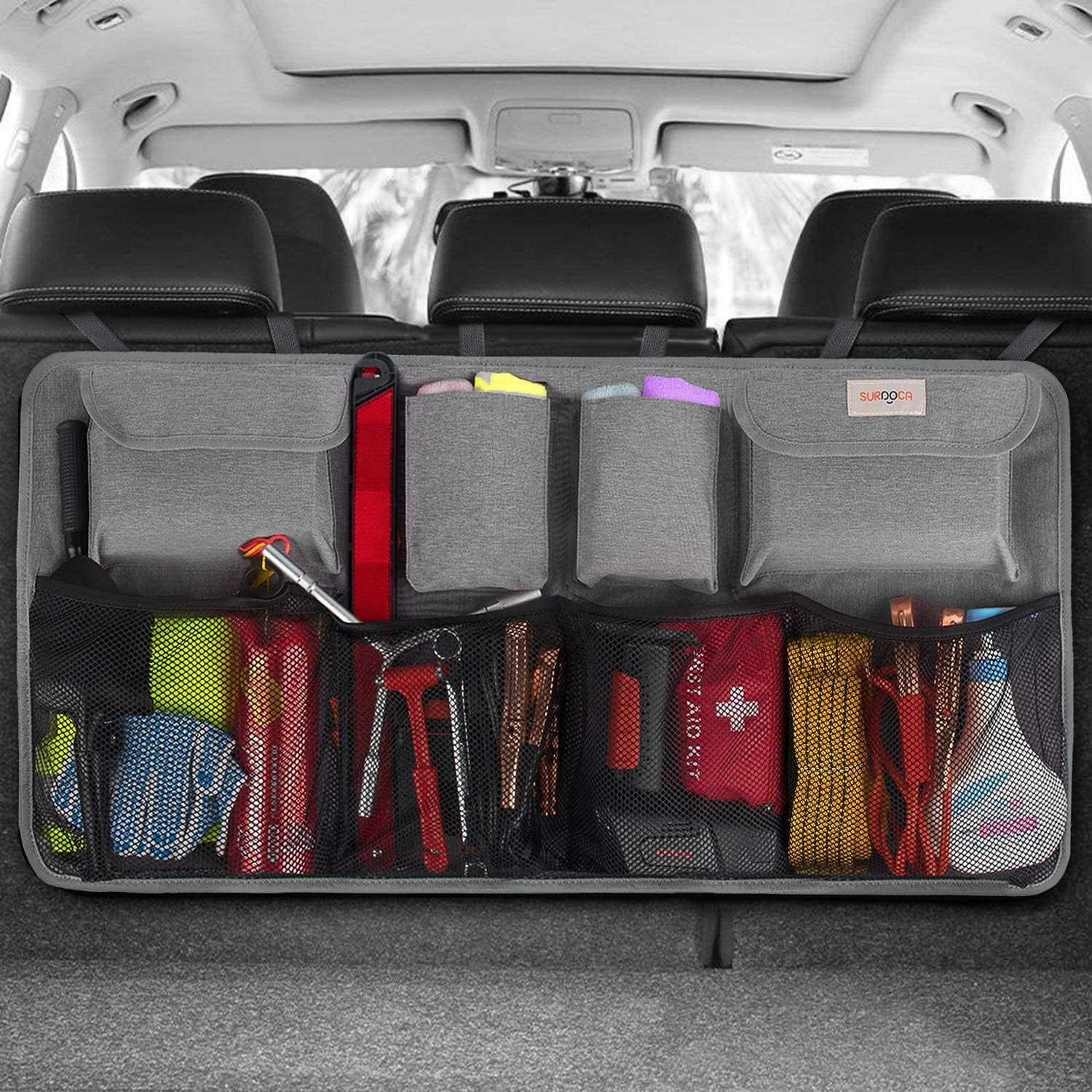 Organizador Para Maletero De Coche Surdoca De Gran Capacidad Con 8 Bolsillos