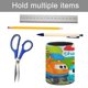 thumbnail image 5 of Leo El Camión-theme Cylinder Pen Holder Pencil Organizer with Flannel Lining PVC Leather Material Cardboard Base for study work 10*8CM, 5 of 6