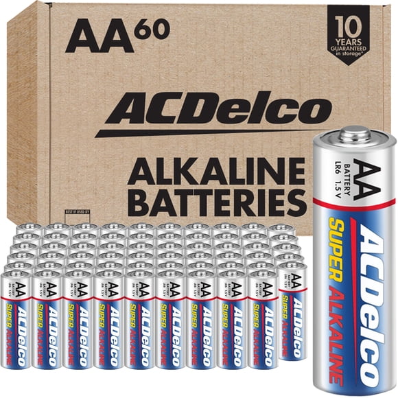Batería ACDelco doble AA de 1,5 V, paquete de 60 unidades, superalcalinas