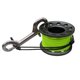 thumbnail image 2 of Carrete de buceo con carrete para dedos con clips de acero inoxidable de doble extremo 15m de color gris, 2 of 5