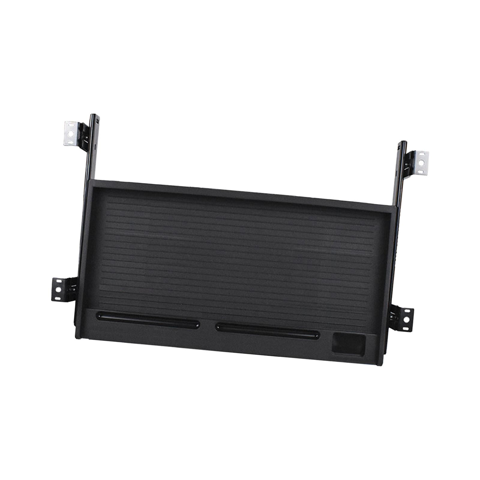 Magideal - Organizador De Teclado Para Cajón De Ordenador Debajo Del Escritorio, Deslizante Para Estudio De Oficina, Instalación Sencilla Y Resistente Negro