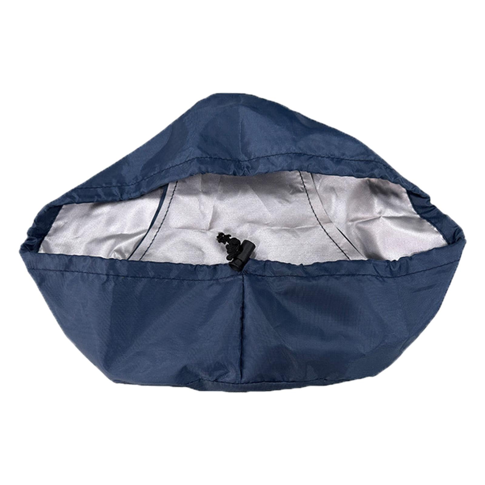 Magideal - Funda Para Asiento De Bicicleta, Cubierta Para Lluvia Y Polvo Con Cordón Para Bicicleta, Protección Para Sillín De Tela Oxford, Protector Para Asiento Azul Marino