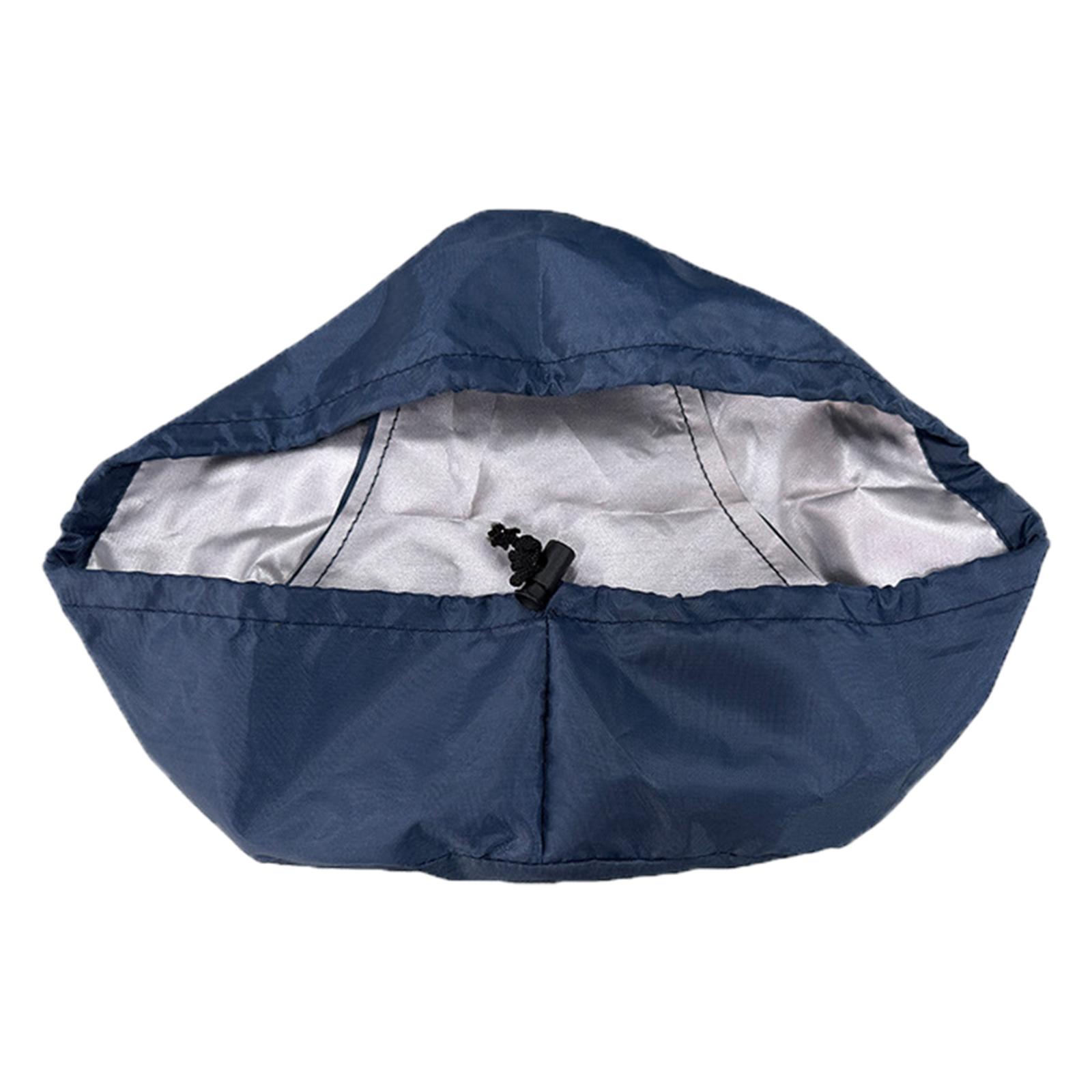 Magideal - Funda Para Asiento De Bicicleta, Cubierta Para Lluvia Y Polvo Con Cordón Para Bicicleta, Protección Para Sillín De Tela Oxford, Protector Para Asiento Azul Marino