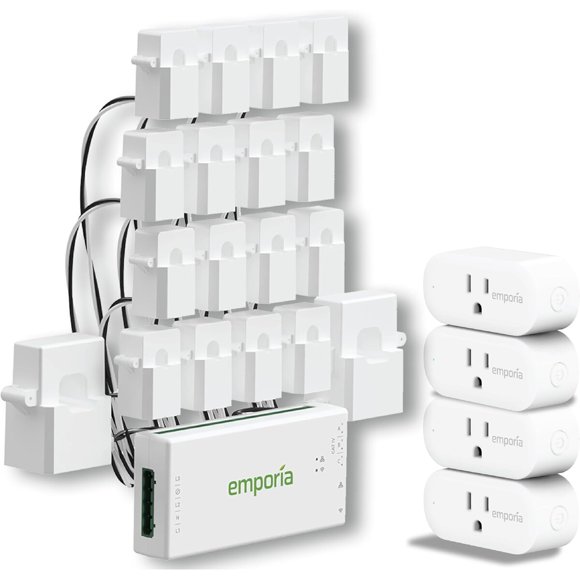 Monitor de Energía Emporia Vue de 16 Sensores y 4 Enchufes WiFi