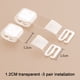thumbnail image 3 of Tirantes transparentes para sujetador, 3 pares, invisibles, antideslizantes y ajustables para sujetadores sin tirantes., 3 of 5