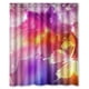 thumbnail image 1 of Cortina de ducha con diseño de flores de primavera, color rosa, amarillo y morado, con ganchos, tamaño 60 x 72 pulgadas, 1 of 3