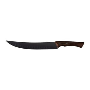 Tramontina - Cuchillo Para Carne Churrasco Black Con Lámina De Acero Inoxidable Oscurecido Y Mango De Madera 10