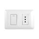 thumbnail image 3 of Pack 5 Tomacorriente Simple 10A 250V + Interruptor Simple 9/12 10A 250V Blanco, 3 of 4