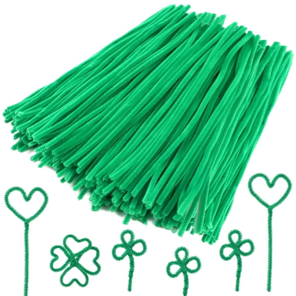 Limpiapipas Caydo Green, 6 mm x 30 cm, para manualidades, 200 unidades