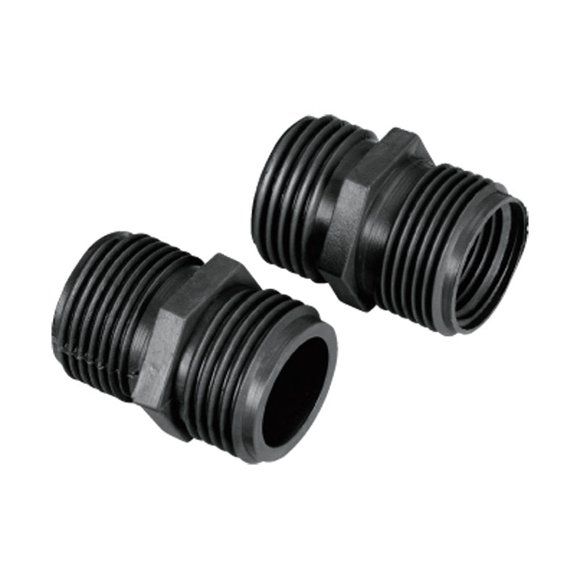Conector de riego por goteo Raindrip Plastic, paquete de 2