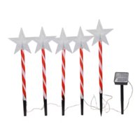 Genérico - Estacas Solares Navideñas Led Para Jardin De 25Cm Estrellas