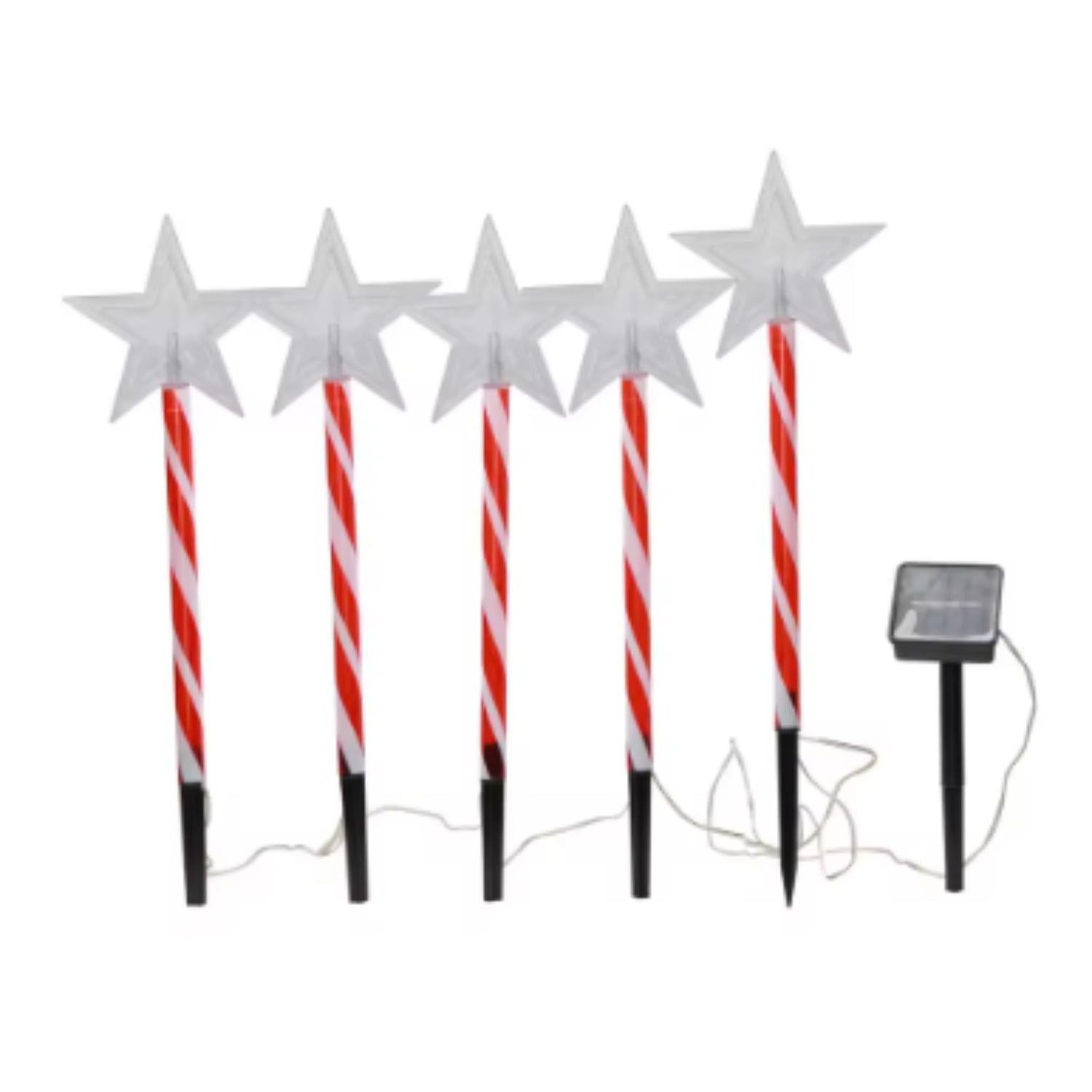 Genérico - Estacas Solares Navideñas Led Para Jardin De 25cm Estrellas