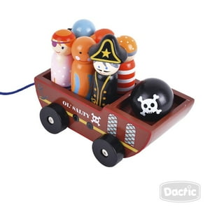 Dactic - Juguete Bowling Piratas De Madera