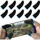thumbnail image 2 of Fundas para dedos de PUBG Mobile para juegos móviles | Paquete de 10 | Fundas para pulgares | PUBG, COD, Fortnite | Antisudor, antisequedad, transpirables | Guantes para dedos (azules), 2 of 7