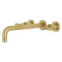 Grifo Para Bañera Kingston Brass Milano Ks8027Ml, Latón Cepillado