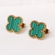 thumbnail image 1 of Elegant Four-Leaf Clover Stud Earrings - Stainless Steel with 14K Gold Plating - Perfect Gift for Women, 1 of 5