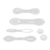 Bothyi - Plantilla De Patrón De Llavero De 4 Piezas, Plantilla De Retales, Molde Duradero Transparente