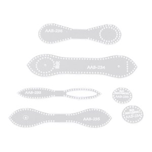 Bothyi - Plantilla De Patrón De Llavero De 4 Piezas, Plantilla De Retales, Molde Duradero Transparente