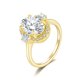 thumbnail image 1 of Anillos de Compromiso de Moissanita de Oro de 3 Quilates para Mujer Color D Claridad VVS1 Anillo de Diamante Ovalado Anillos de Promesa de Boda de Plata Esterlina 925 para Ella Talla 5-9, 1 of 10
