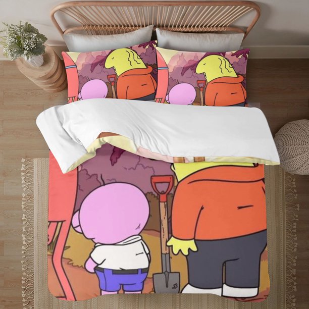 Smiling Friends Soft 3D Printed Duvet Cover Bedding Set with Comforter Cover 3 Piece Set