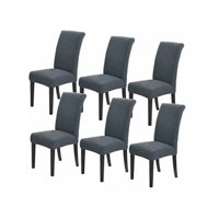 Importclick - Pack 6 Funda Silla Tela Gruesa Cuadrille