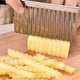 thumbnail image 1 of 1pc Stainless Steel Potato Cucumber Wavy Edged Knife, Vegetable Slicer And Peeler For Efficient Cutting, Kitchen Gadget For Cooking And Meal Prep, Kitchen Accessories, 1 of 4