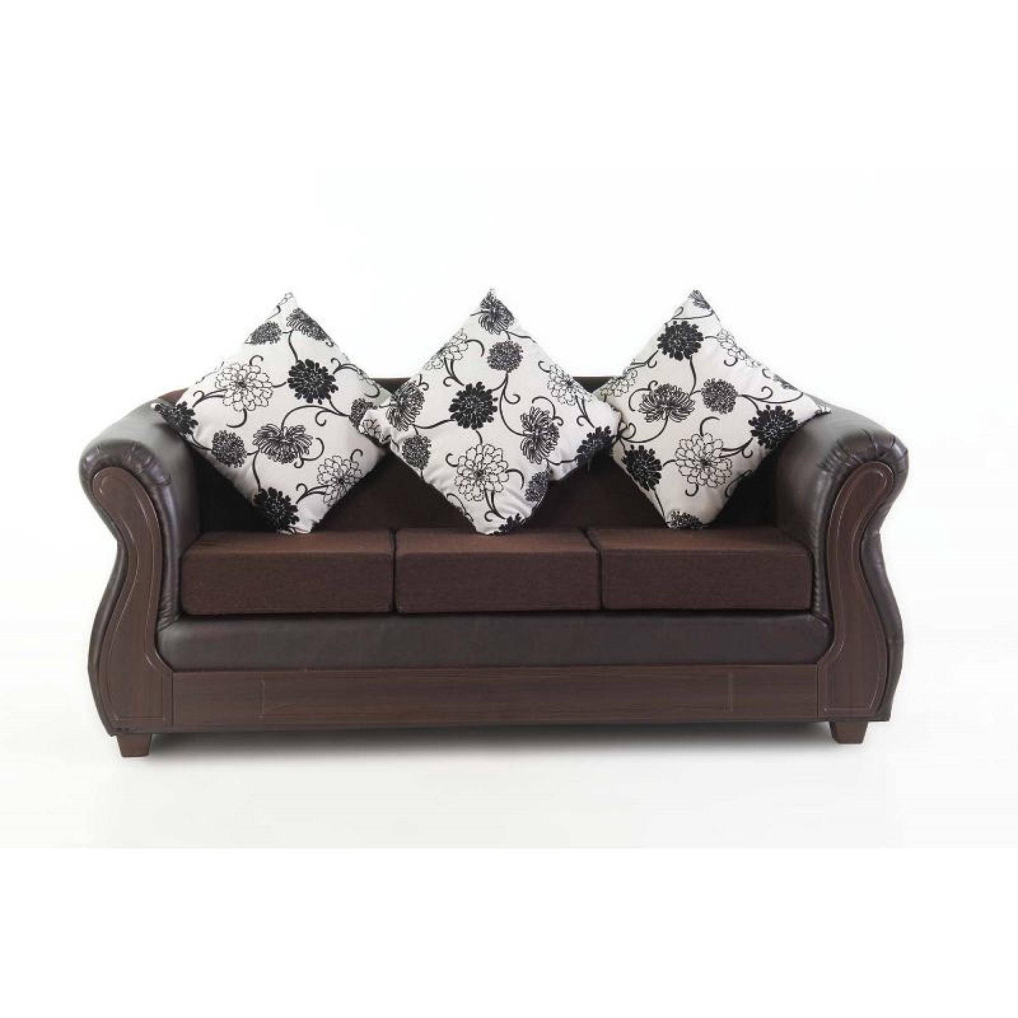 Sofa Rapsodia 3 Cuerpos Mixto Cafe