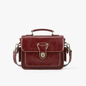 Ecosusi Bolso Mensajero Alison De Cuero Vegano Rojo Angola