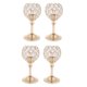thumbnail image 2 of Candelabro De Cristal Con Mosaico De 4 Piezas, Soporte Para Luz De Té, Candelabro Dorado-S, 2 of 6