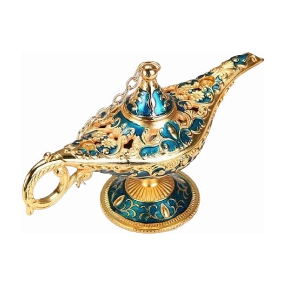 Lampara De La Suerte Y Deseos, Artesanía Decorativa Vintage Dorado