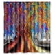 thumbnail image 1 of Cortina de ducha con diseño de árbol de la vida, juego de cortinas de baño con ganchos, tamaño 66 x 72 pulgadas, 1 of 3