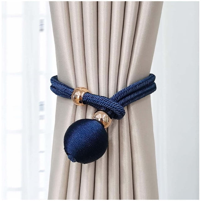 Wyj Hogar - Pack De 02 Sujetadores - Abrazaderas Magneticas Para Cortinas Md12