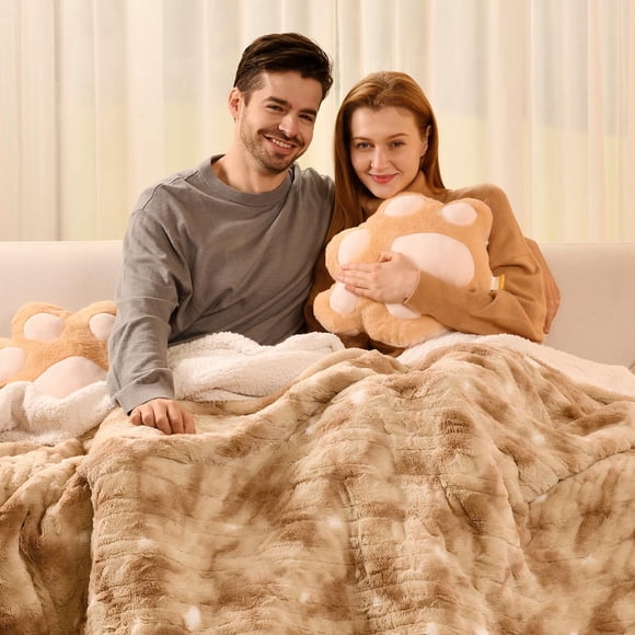 Manta eléctrica Bearhug, tamaño doble, 90-108 °F, calentamiento rápido