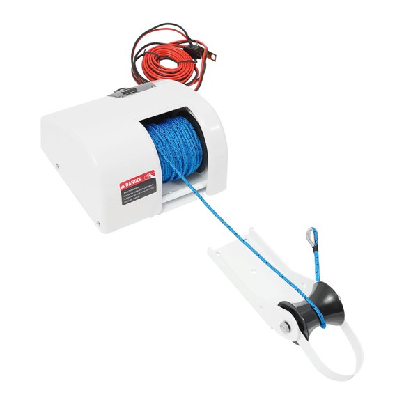 Cabrestante de Ancla Eléctrico MIOUYTRT 12 V 25 lb (11 kg) 30 m con Cable y Control Remoto