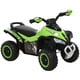 thumbnail image 1 of Auto de paseo para niños Aosom Ride Racer con LED y música, verde, 1 of 9