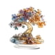 thumbnail image 5 of Adorno Acrílico De árbol De La Vida, Decoración De Escritorio Artesanal 2D Para Estantería, Estilo Hogareño C, 5 of 5