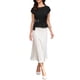 thumbnail image 2 of INSPIRE CHIC Blusa de Trabajo sin Mangas para Mujeres con Cuello Redondo y Manga Corta, Camisas Casual de Negocios con Cinturón XS Negro, 2 of 6