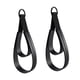 thumbnail image 1 of 2 correas de doble bucle para Pilates Reformer, agarre cómodo, anillos en D para fitness, asa para principiantes, gimnasio, entrenamiento básico de br Anillos negros, 1 of 5