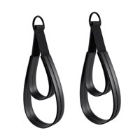 Magideal - 2 Correas De Doble Bucle Para Pilates Reformer, Agarre Cómodo, Anillos En D Para Fitness, Asa Para Principiantes, Gimnasio, Entrenamiento Básico De Br Anillos Negros
