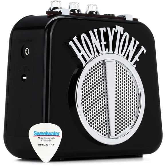 Miniamplificador para guitarra Danelectro Honeytone N-10 negro con clip para cinturón