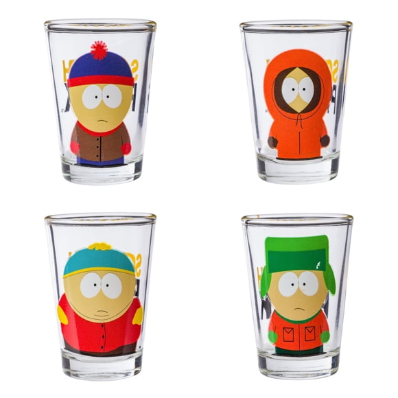 Juego de vasos Silver Buffalo 45 ml Pack de 4 South Park