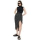 thumbnail image 1 of Falda Mujer Midi Recojida Negra Puntos Blancos Corona, 1 of 5