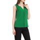 thumbnail image 4 of INSPIRE CHIC Blusa de Chifón sin Mangas con Cuello en V para Mujer de Oficina XS Verde, 4 of 6