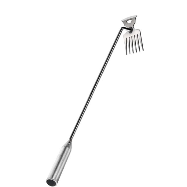 Extractor de malas hierbas, herramienta para quitar malas hierbas, herramienta para tirar de raíces, herramienta para tirar de malas hierbas de jardín 73cm 6 Dientes